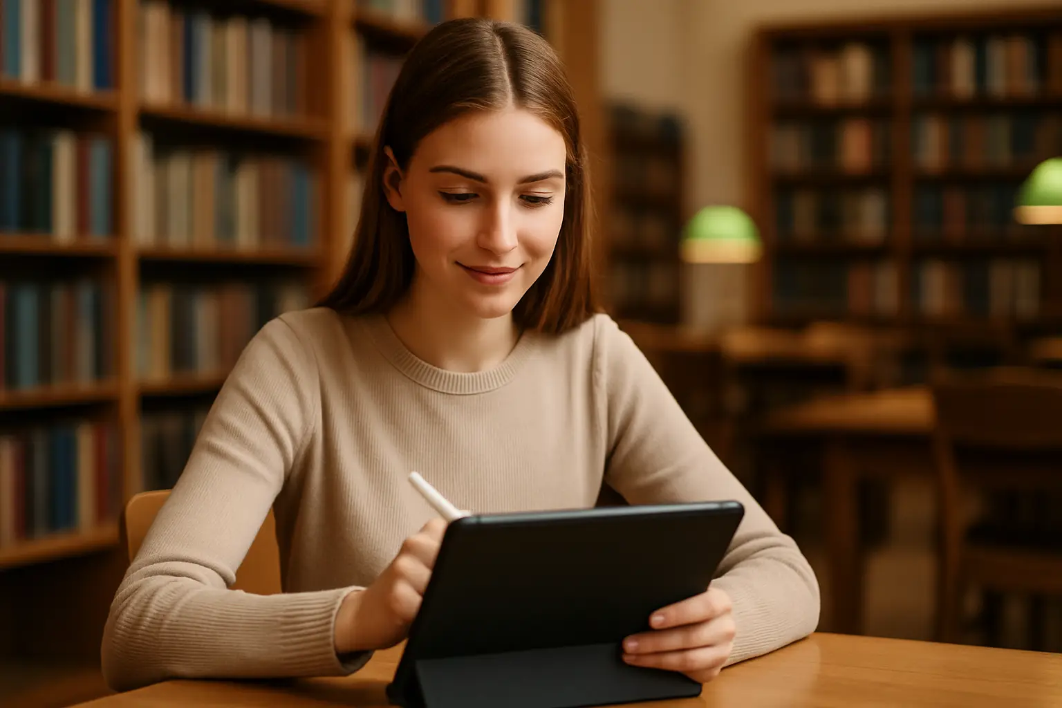 Abiturientin bereitet sich mit NextNachhilfe auf Prüfungen vor